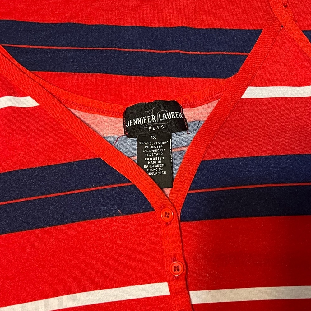 Amazon dress,red and blue, size 1x
